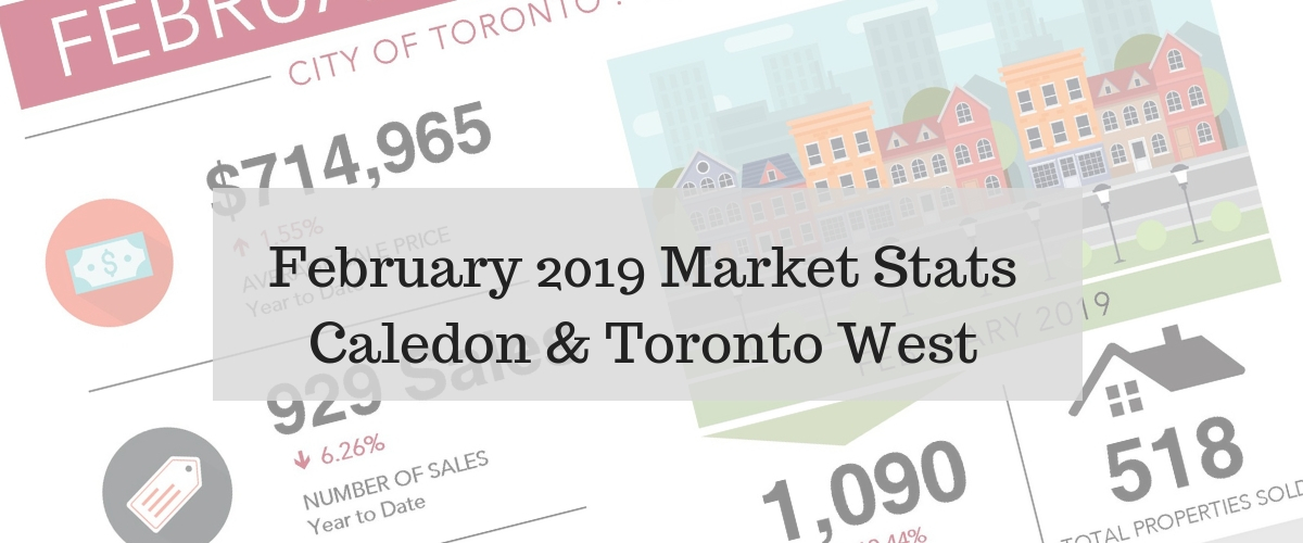 February 2019 Market Stats for Caledon & Toronto West